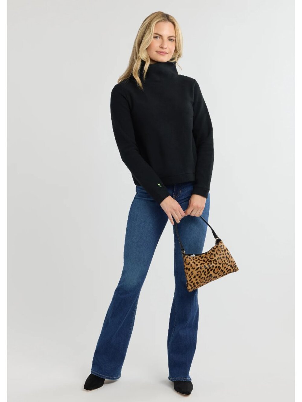 Tuckernuck Dudley Stephens Black Park Slope Turtleneck Hip Length